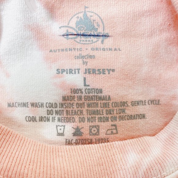 NEW Disney Spirit Jersey Disneyland Resort Tie-Dye Briar Rose Gold Glitter Sz L - Picture 10 of 10